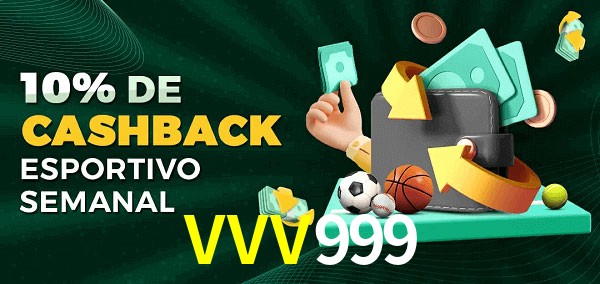 10% de bônus de cashback na VVV999